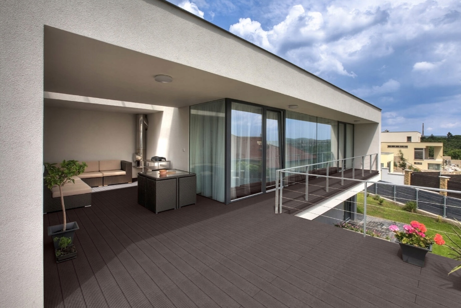 Deska tarasowa kompozytowa ciemny brąz220x14,6 2m2 EAN (GTIN) 4058166171115