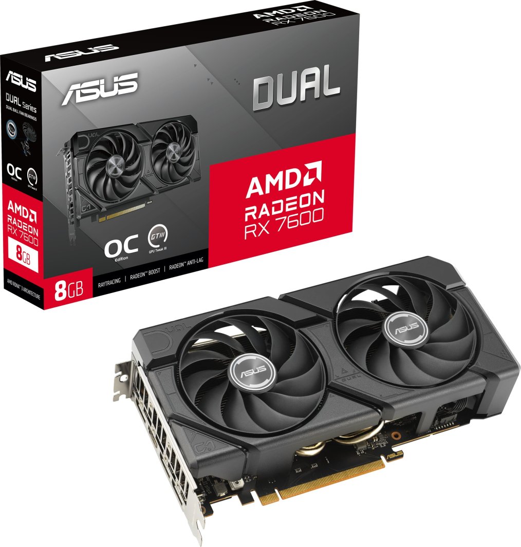 Karta graficzna Asus Dual Radeon RX 7600 EVO OC 8GB GDDR6
