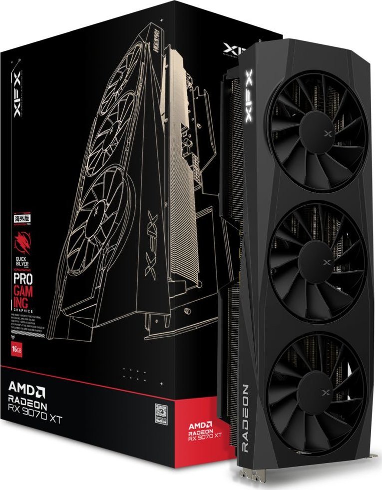 XFX Quicksilver Radeon RX 9070 XT Gaming 16GB GDDR6