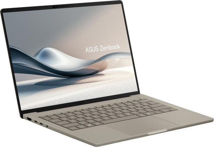 Asus Zenbook A14 UX3407QA-QD202W | Zabriskie Beige | 14 | OLED | WUXGA | 1920 x 1200 pixels | Glossy | Snapdragon X | X1 26 100 | 16 GB | LPDDR5X | Solid-state drive capacity 512 GB | Qualcomm Adreno GPU | Windows 11 Home | 802.11ax | Bluetooth version