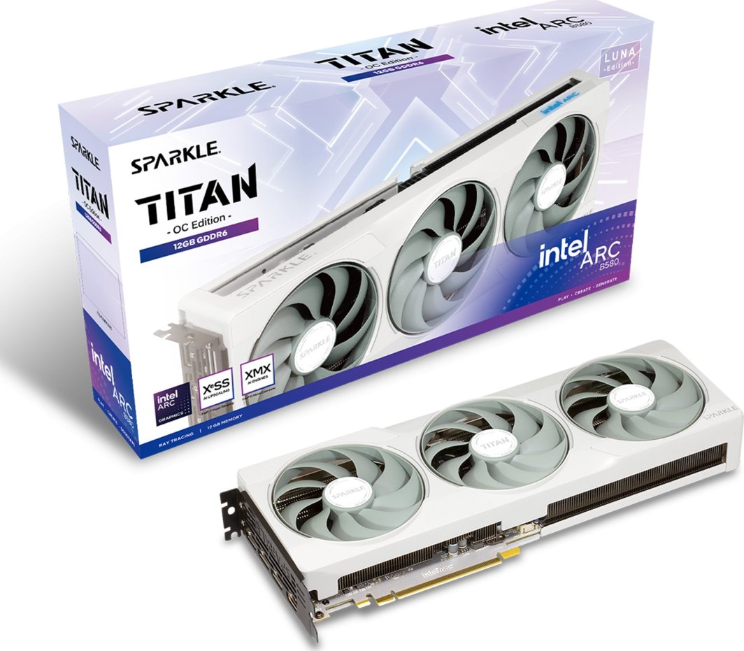 Karta graficzna Sparkle Arc B580 Titan Luna OC 12GB GDDR6