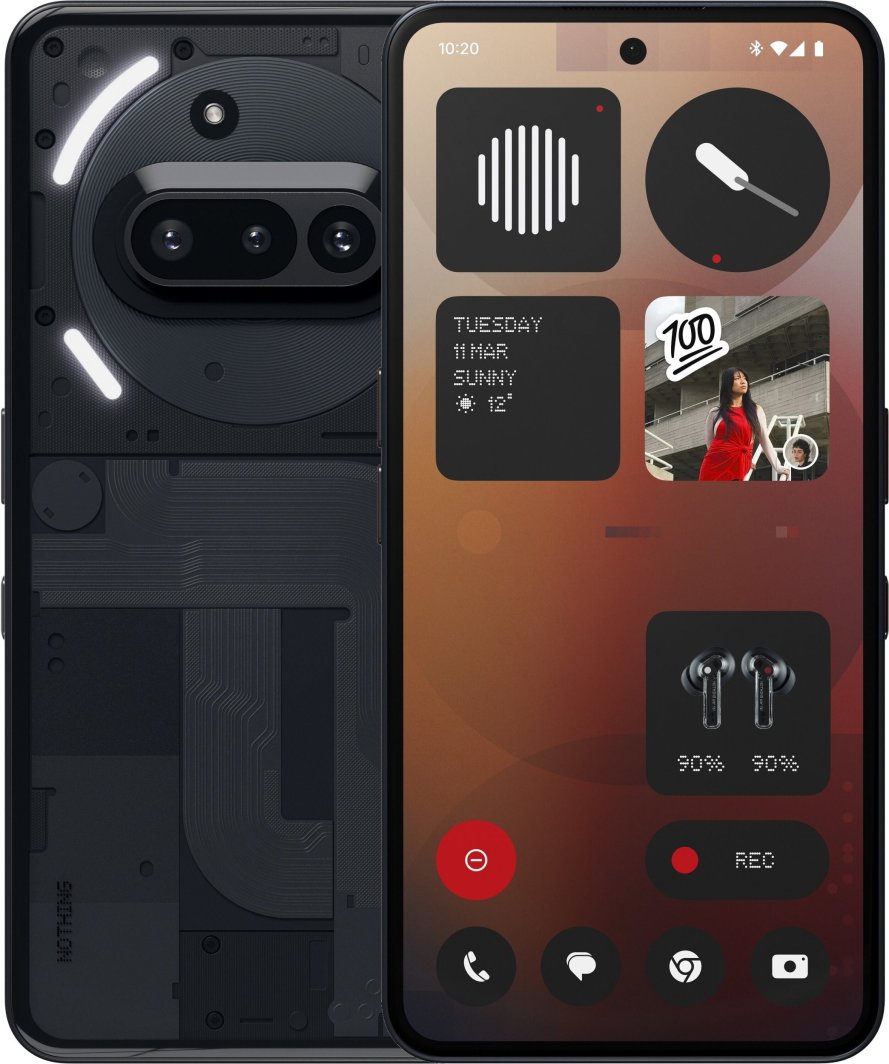 Smartfon Nothing Phone (3a) 5G 12/256GB Czarny (A10400145)