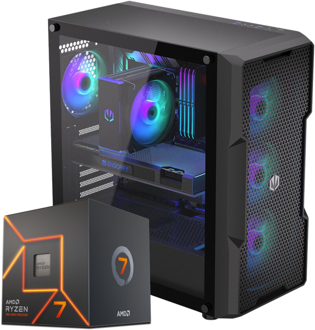 Komputer Komfig Ryzen 7 7700, 32 GB, RTX 5070, 2 TB M.2 PCIe Windows 11 Pro
