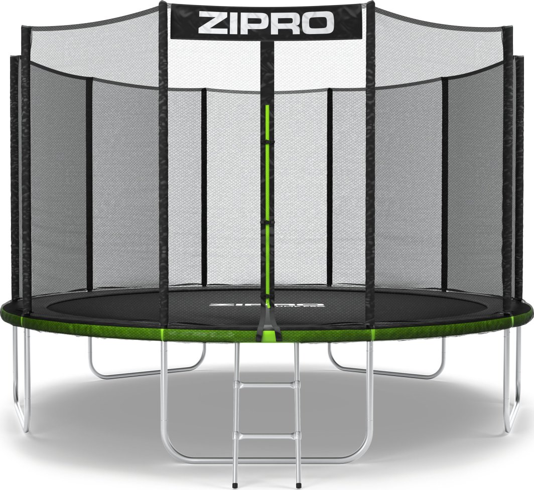 Trampolina ogrodowa Zipro Jump Pro z siatką zewnętrzną 12FT 374cm