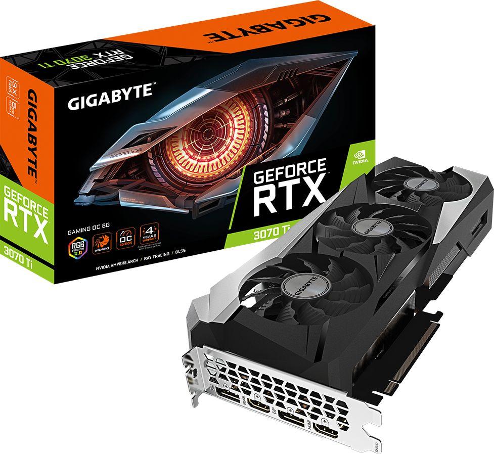 Karta graficzna Gigabyte GeForce RTX 3070 Ti Gaming OC 8GB GDDR6X