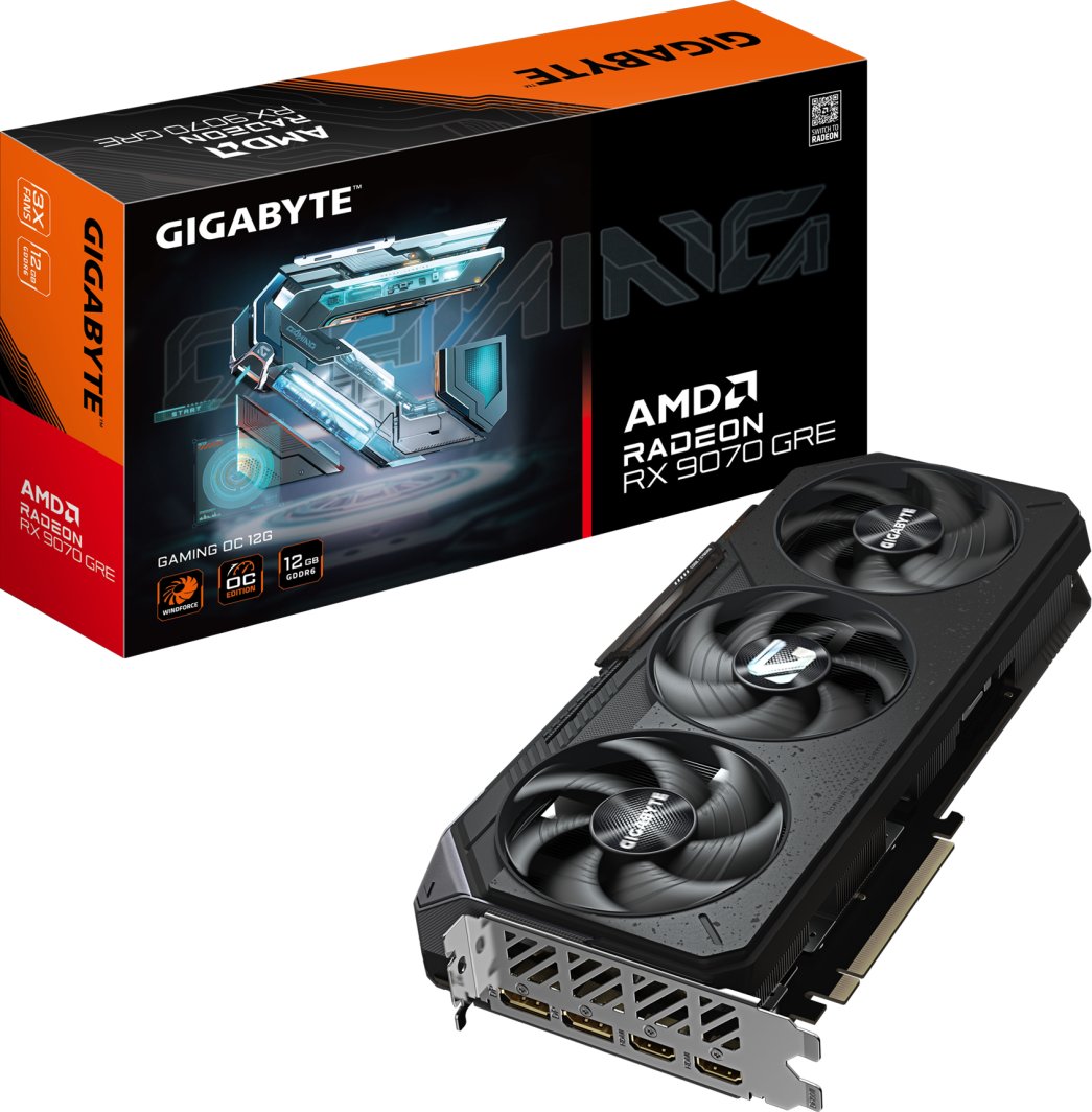 Karta graficzna Gigabyte Radeon RX 9070 GRE Gaming OC 12GB GDDR6 (GV-R907GREGAMING OC-12GD)