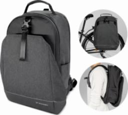 Wozinsky Torba rowerowa na bagażnik plecak rowerowy ze stelażem 2w1 40l czarny (WBB33BK)