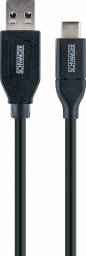 Kabel USB Schwaiger USB-A - USB-C 0.5 m Czarny (LK050C 533)