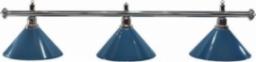 Lampa sufitowa Tournament  Champion Lampa bilardowa Elegance 3 klosze niebieskie