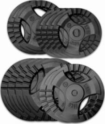 Kawmet Zestaw obciążeń żeliwnych 120 kg (30,5 mm) - 4x20 kg, 2x10kg, 2x5 kg, 4x2,5 kg