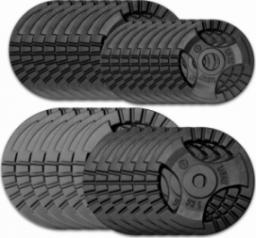 Kawmet Zestaw obciążeń żeliwnych 120 kg (30,5 mm) - 6x10 kg, 6x5 kg, 8x2,5 kg, 8x1,25 kg