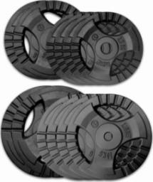 Kawmet Zestaw obciążeń żeliwnych 100kg (28,5 mm) - 2x20 kg, 4x10 kg, 2x5 kg, 4x2,5 kg