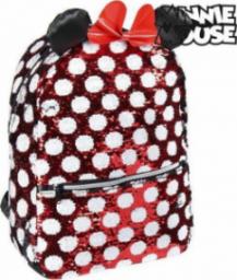 Minnie Mouse Plecak szkolny Minnie Mouse Cekiny Czerwony Czarny
