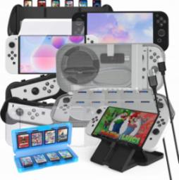 JYS Zestaw 10w1 Akcesoria do Nintendo Switch OLED NS228