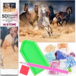 Norimpex Diamentowa mozaika 5D Konie w galopie 1006299