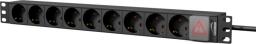 Caymon Listwa zasilająca 1U 19" 9x schuko CEE 7/4 (PSR109GS/B)