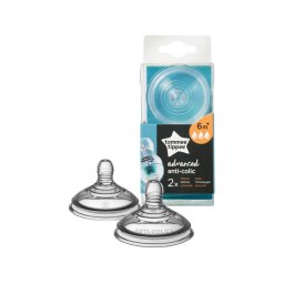 Tommee Tippee Smoczek silikonowy antykolkowy 6m+ 2 sztuki (TT0158)