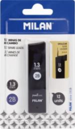 Milan GRAFITY 2B 1,3 MM DO OŁÓWKÓW AUTOMATYCZNYCH MILAN 12 SZT. BLISTER