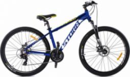Storm Rower Storm MTB 27,5" SHARK 1.0 2 x hamulec mechaniczny, niebieski-biały-limonka 15"