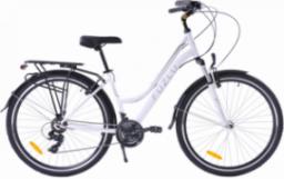 Fuzlu Rower trekkingowy 28 Fuzlu Core Lady amor. 18" biały/czarny/czarny mat