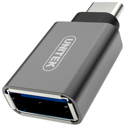 Adapter USB Unitek USB-A - USB-C Srebrny (Y-A025CGY)