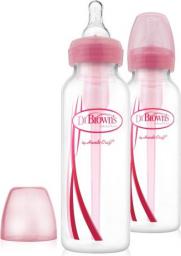 Dr Browns Butelki do karmienia 250 ml, 2 sztuki (000761)