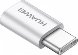 Adapter USB Huawei AP52 USB-C - MicroUSB Biały (4071259)