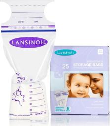 Lansinoh Woreczki na pokarm fioletowe 25x180ml (LAN003)