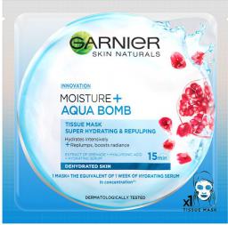 Garnier Skin Naturals* Moisture+ Aqua Bomb wygładzająca maseczka do twarzy 32g