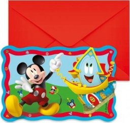 GoDan Zaproszenia Mickey Rock The House 6szt.