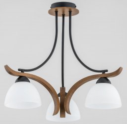 Lampa wisząca Alfa Alfa Bafia 2612340/65 plafon lampa sufitowa 3x60W E27 czarny/brązowy