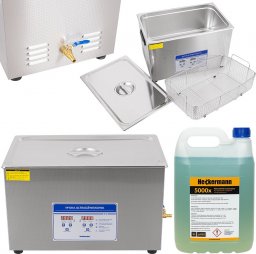 Heckermann HECKERMANN MYJKA ULTRADŹWIĘKOWA WANNA 30L DO DEZYNFEKCJI JP-100S + PŁYN 5L