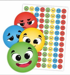 LearnHow Naklejki motywacyjne - Kolorowe emocje 88szt