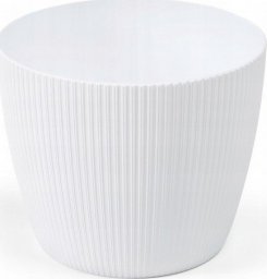 Lamela Doniczka osłonka plastikowa biała 11 cm Magnolia Jumper