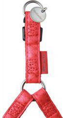 Zolux Szelki regulowane Mac Leather 15 mm - czerwony