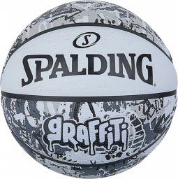Spalding Graffiti - Piłka do koszykówki, szara, r. 7 (84375Z)