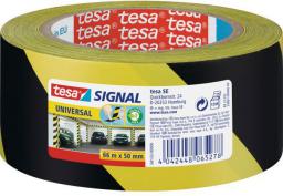 Tesa Taśma sygnałowa, 66 m x 50 mm, Żółty/czarny (11608B)