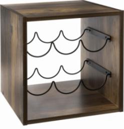5five Drewniany stojak SZAFKA na wino Szafeczka 31x31cm