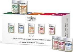 Farmona Zestaw aktywnych koncentratów do pielęgnacji skóry (DERMAACNE+ x 2, HYDRA QUEST x 2, AMBER LAVI x 2, SKALPEL x 2, DERMACOS x 2) 10 x 5ml