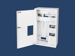 Karwasz Szafka licznikowa natynkowa/podtynkowa (uniwersalna) 1-licznikowa 3-fazowa 25 modułów plombowana IP30 115mm RU-25P Z O/E