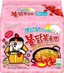Samyang Ramyun o smaku ostrego kurczaka a la Carbonara, ogniście ostry 5 x 130g -