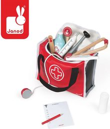 Janod Zestaw lekarza z 10 akcesoriami (J06513)