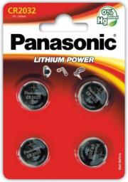 Panasonic Bateria Lithium Power CR2032 4 szt.