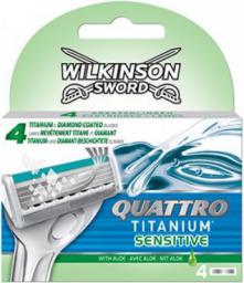 Wilkinson  Quattro Titanium Sensitive wkład do maszynki do golenia 4szt