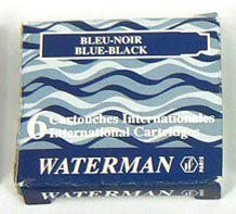 Waterman Naboje do pióra niebiesko-czarne (S0110910)