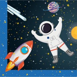 PROCOS Serwetki papierowe Rocket Space one size