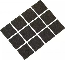 Dedra Podkładki filcowe samoprzylepne 12 szt. kwadrat 25 mm (M311.204)