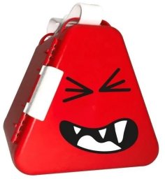 Trunki Przenośne pudełko, pojemnik na zabawki TeeBee - czerwone