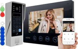 Eura Wideodomofon EURA VDP-90A3 DELTA+ czarny 7'', full hd, WiFi ,2 wejścia, szyfrator, czytnik zbliżeniowy, ahd, tuya