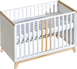 ATB Meble Łóżeczko niemowlęce 120x60 Nordik z wyciąganymi drążkami i funkcją sofy